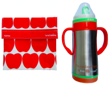 LunchSkins Sandwich Bag and Eco Vessel Sippy LunchSkins Sandwich Bag and Eco Vessel Sippy